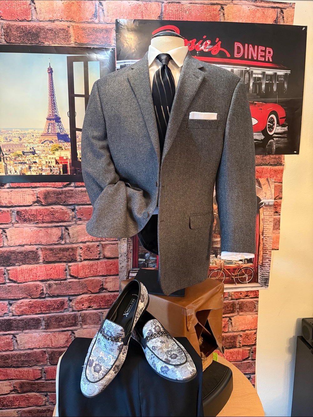 Lauren Ralph Lauren gray Herringbone Sport Coat - Picture 6 of 17